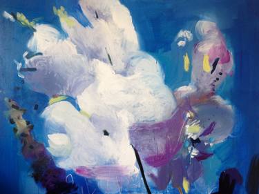 Print of Conceptual Floral Paintings by louise camrass