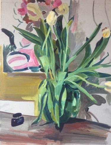 Original Fine Art Still Life Paintings by louise camrass