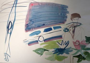 Original Car Paintings by louise camrass