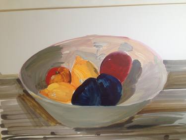 Original Food Paintings by louise camrass