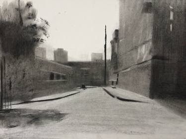 Original Figurative Landscape Drawings by louise camrass
