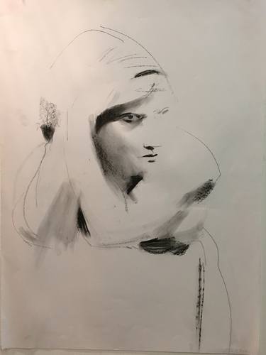 Original Figurative Body Drawings by louise camrass