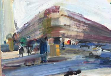 Original Fine Art Cities Paintings by louise camrass