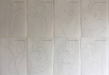 Original Fine Art Family Drawings by louise camrass