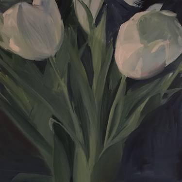 Print of Fine Art Floral Paintings by louise camrass