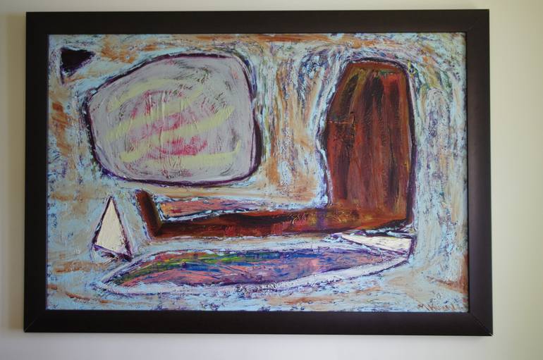 Original Conceptual Abstract Painting by MICHAEL KUEGLE