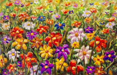 Original Fine Art Floral Paintings by Valery Rybakow