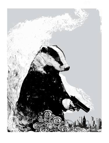 Avenger (Grey) /  Limited edition screen print. #16 of 39 thumb