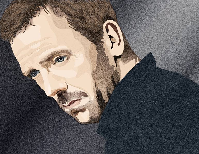 Hugh Laurie Drawing By Dorothy Shi Saatchi Art