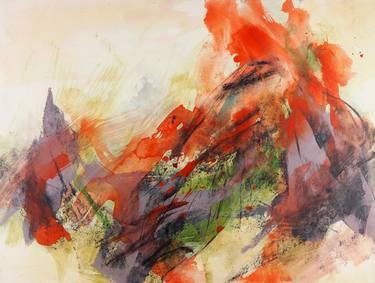Original Abstract Landscape Paintings by LN Le Cheviller