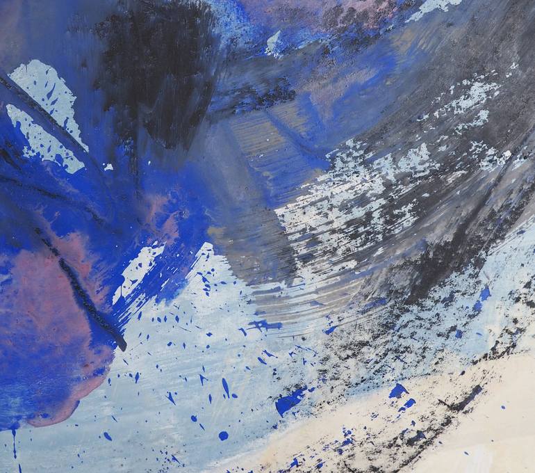 Original Abstract Expressionism Abstract Painting by Ln Le Cheviller