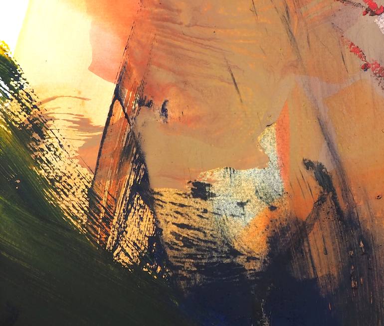 Original Abstract Expressionism Abstract Painting by Ln Le Cheviller