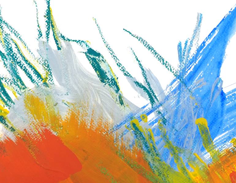 Original Abstract Expressionism Abstract Painting by Ln Le Cheviller