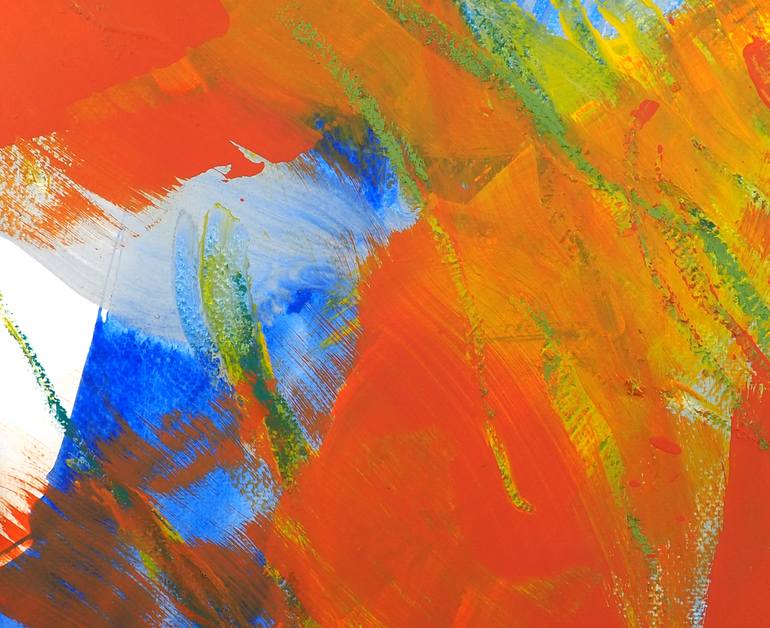 Original Abstract Expressionism Abstract Painting by Ln Le Cheviller