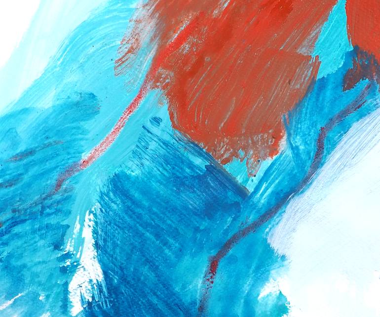 Original Abstract Expressionism Abstract Painting by Ln Le Cheviller