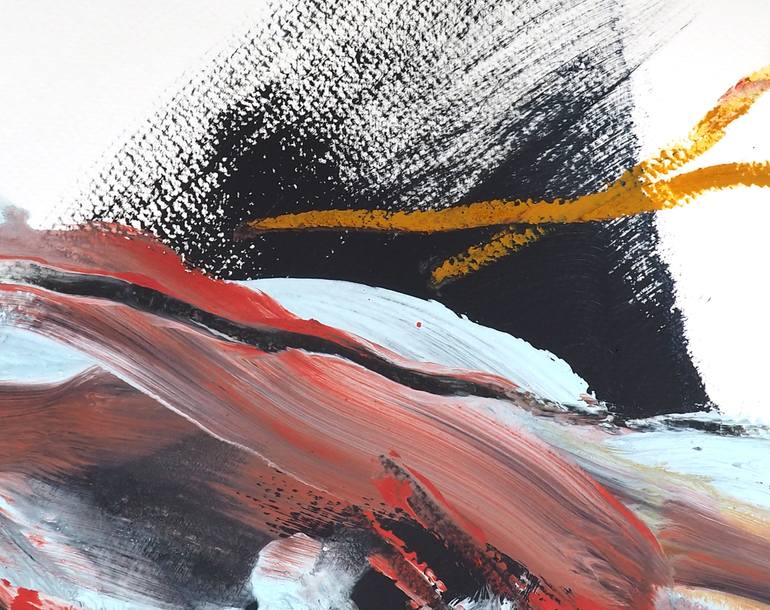 Original Abstract Expressionism Abstract Painting by Ln Le Cheviller