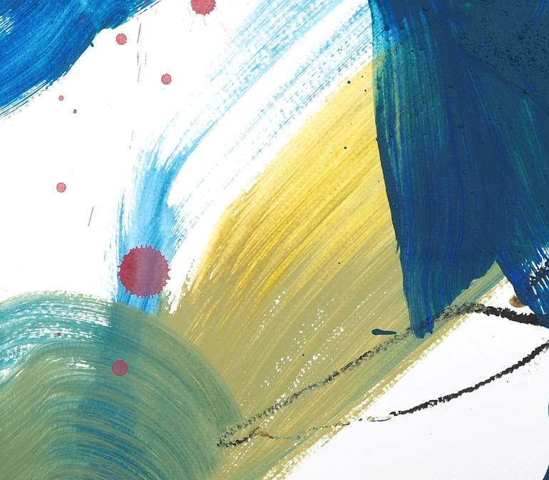 Original Abstract Expressionism Abstract Painting by Ln Le Cheviller
