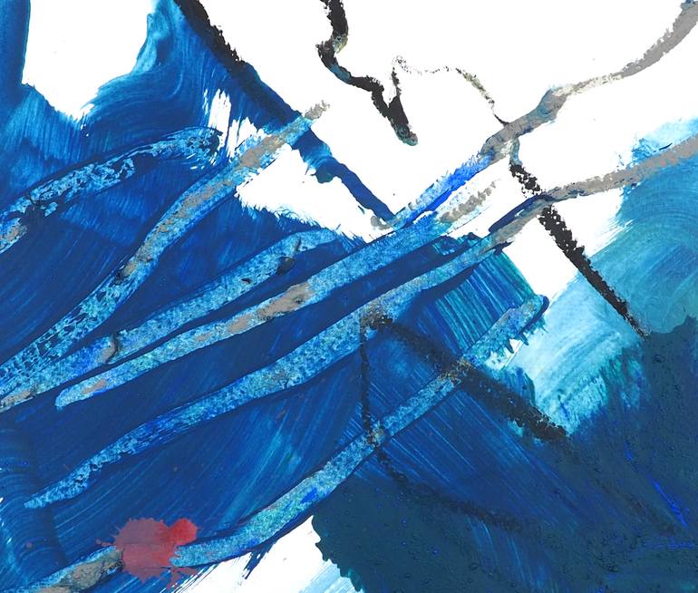 Original Abstract Expressionism Abstract Painting by Ln Le Cheviller
