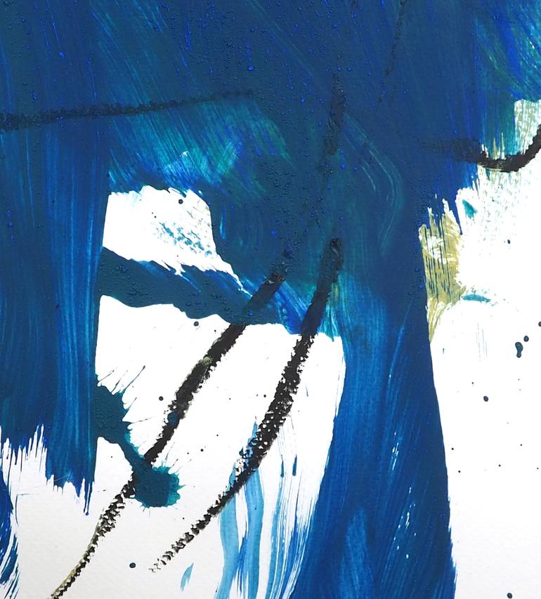 Original Abstract Expressionism Abstract Painting by Ln Le Cheviller