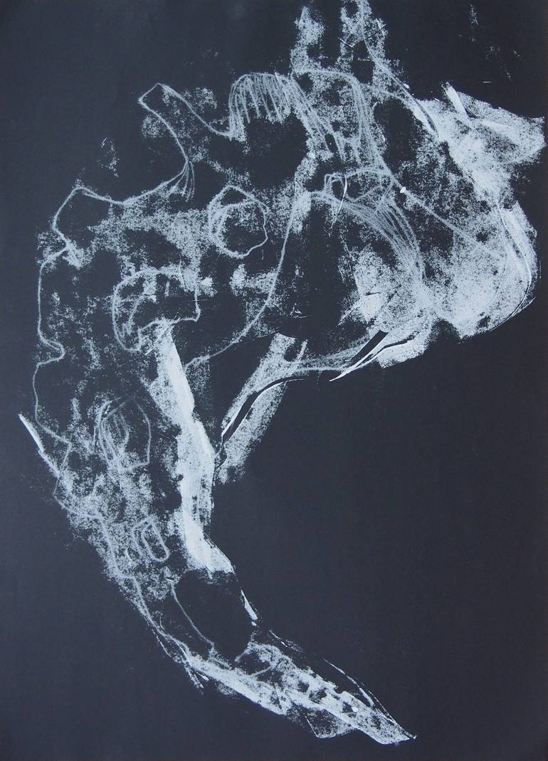 Original Abstract Expressionism Body Drawings by Ln Le Cheviller