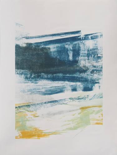 Original Abstract Landscape Drawings by LN Le Cheviller