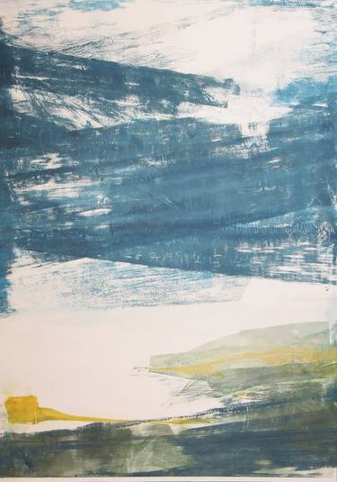 Original Abstract Landscape Drawings by LN Le Cheviller