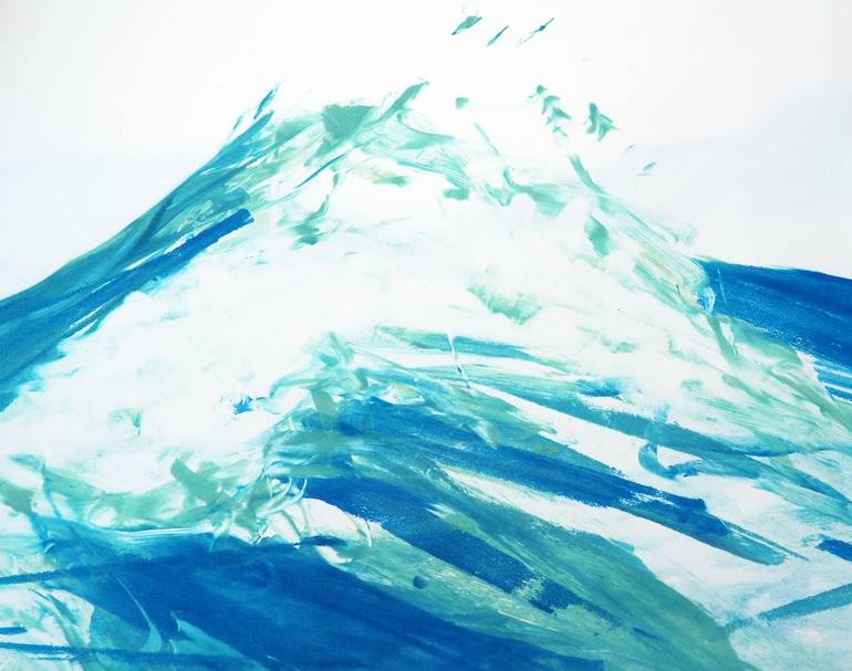 Original Expressionism Seascape Drawing by Ln Le Cheviller