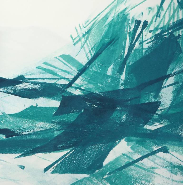 Original Documentary Seascape Drawing by Ln Le Cheviller