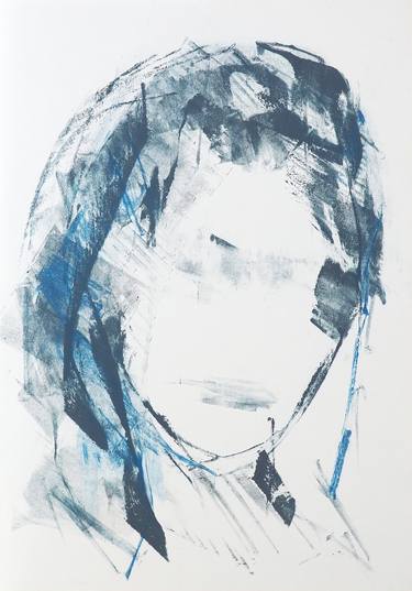 Original Abstract Portrait Drawings by LN Le Cheviller