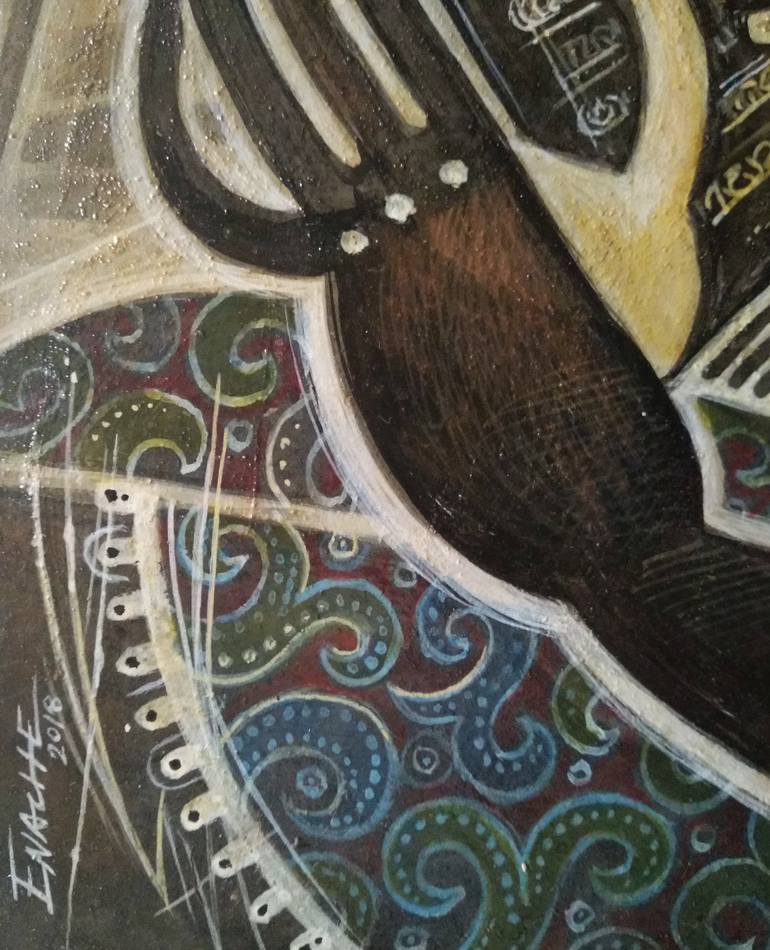 Original Abstract Women Painting by Enache Dumitru Bogdan