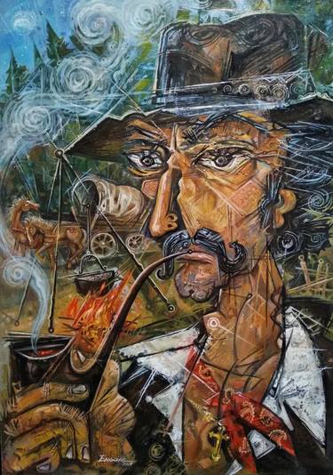 Print of Popular culture Paintings by Enache Dumitru Bogdan