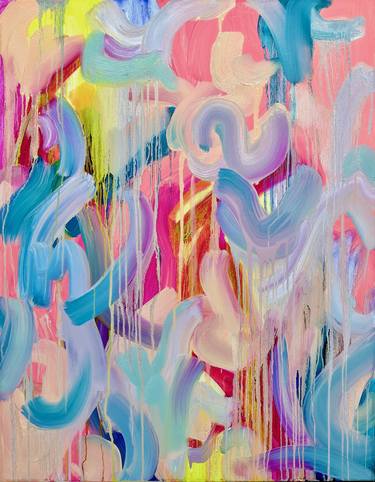 Original Abstract Expressionism Abstract Paintings by Kim Leutwyler