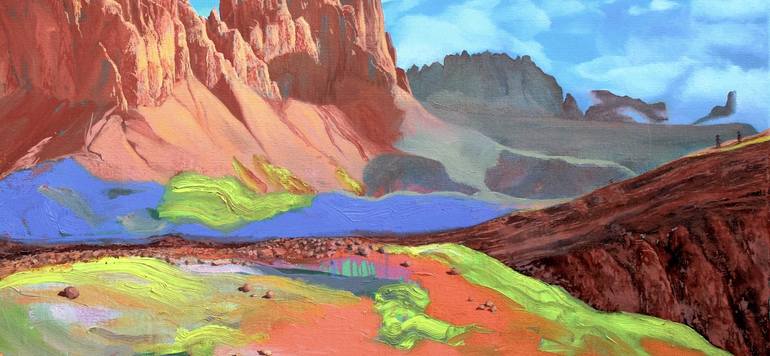 Original Abstract Landscape Painting by Kim Leutwyler