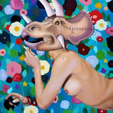 Print of Surrealism Nude Paintings by Kim Leutwyler