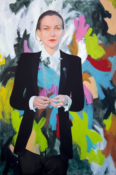 Original Portraiture Women Paintings by Kim Leutwyler