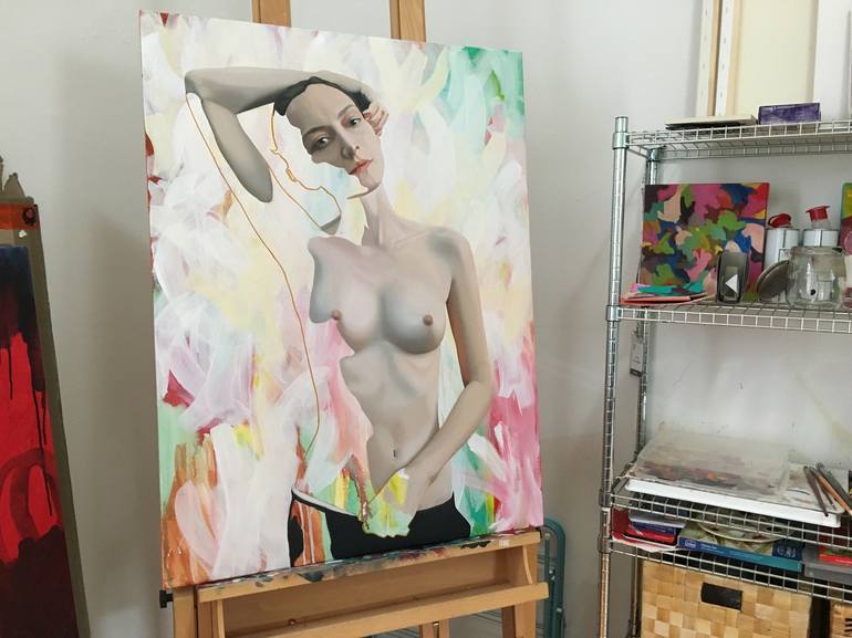 Original Nude Painting by Kim Leutwyler
