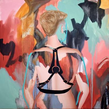 Original Abstract Nude Paintings by Kim Leutwyler