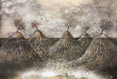 Original Figurative Tree Paintings by Julia Volynets