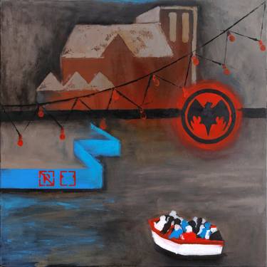 Original Fine Art Boat Paintings by Agata Sobczyk