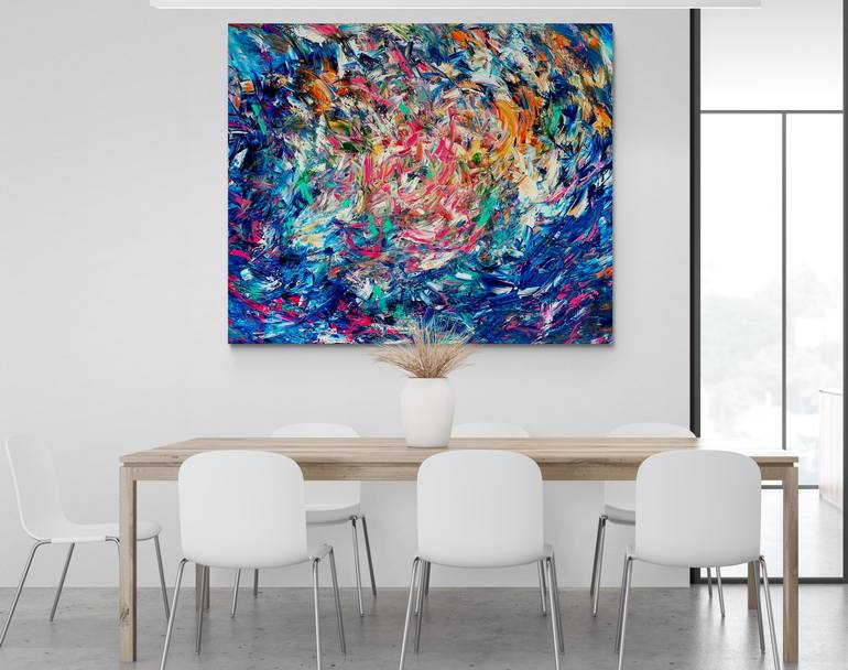 Original Abstract Expressionism Abstract Painting by Estelle Asmodelle