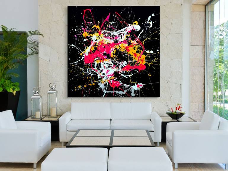 Original Abstract Painting by Estelle Asmodelle