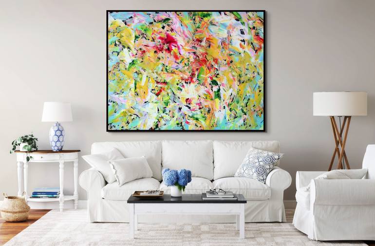 Original Abstract Expressionism Abstract Painting by Estelle Asmodelle