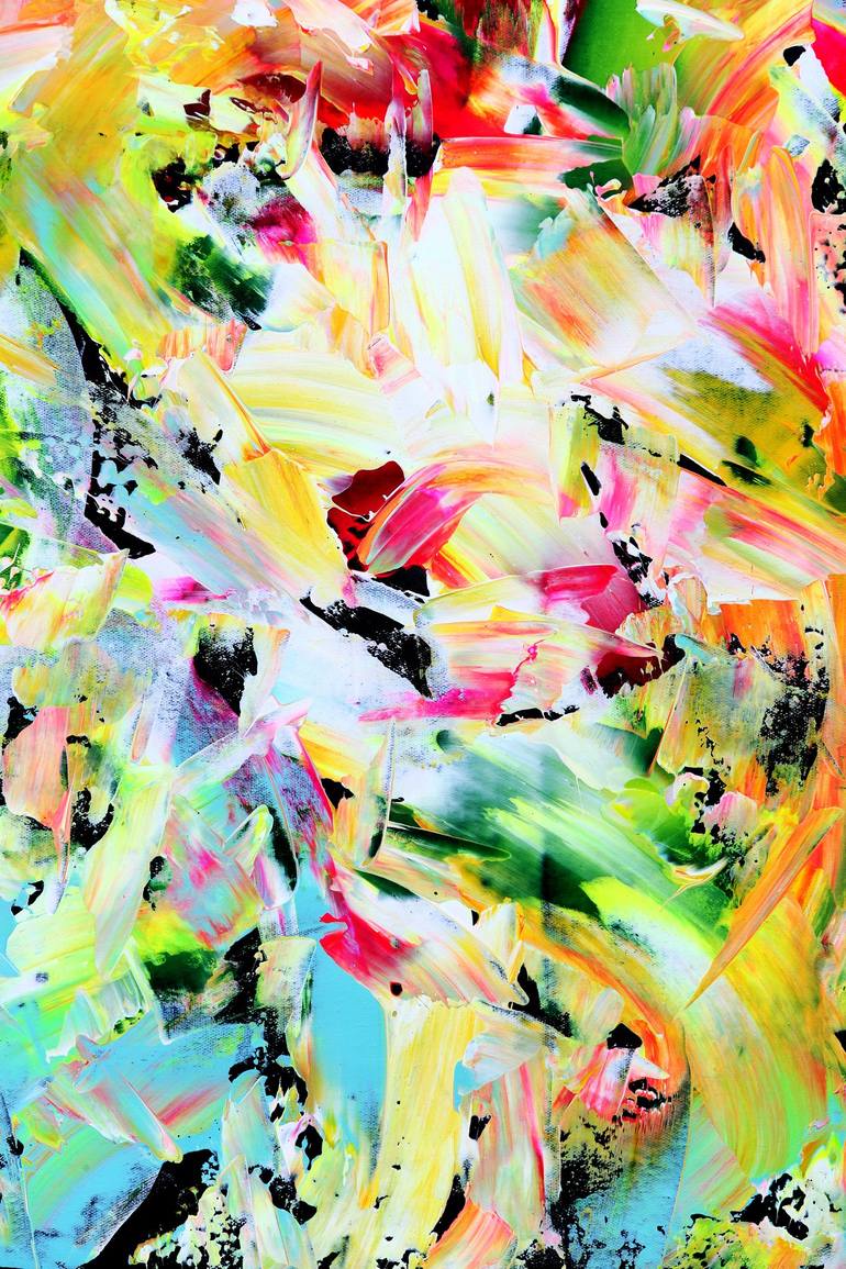 Original Abstract Painting by Estelle Asmodelle