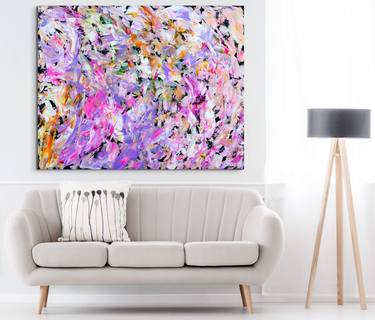 Original Abstract Expressionism Abstract Paintings by Estelle Asmodelle