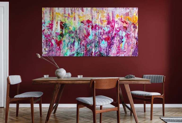 Original Abstract Painting by Estelle Asmodelle