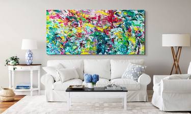 Original Abstract Expressionism Abstract Paintings by Estelle Asmodelle