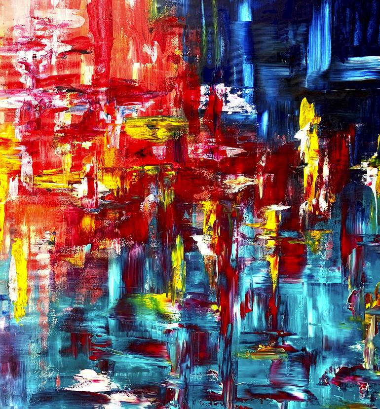 Original Abstract Painting by Estelle Asmodelle