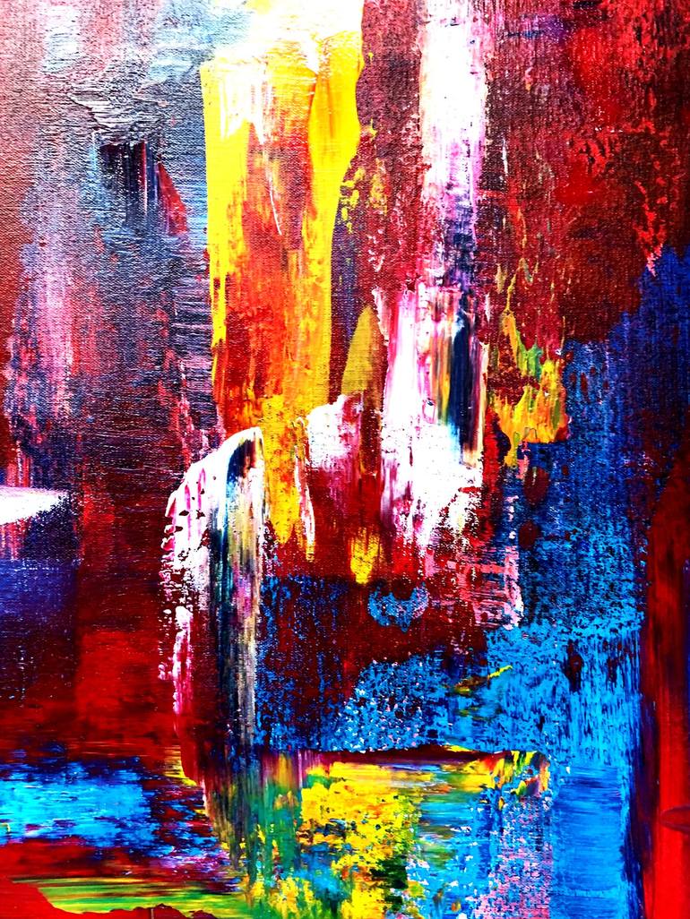 Original Abstract Painting by Estelle Asmodelle