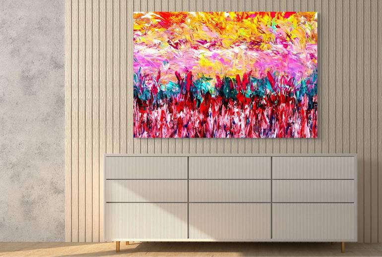 Original Abstract Expressionism Abstract Painting by Estelle Asmodelle