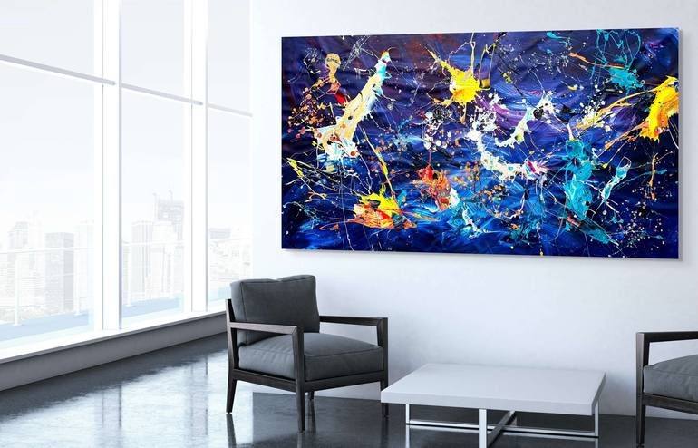 Original Abstract Expressionism Abstract Painting by Estelle Asmodelle